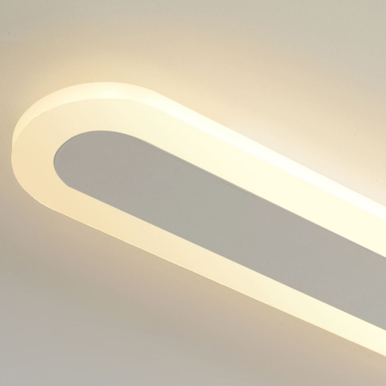 Moderner minimalistischer rechteckiger langer Eisen-Acryl-LED-Wand-Wandleuchte für das Wohnzimmer