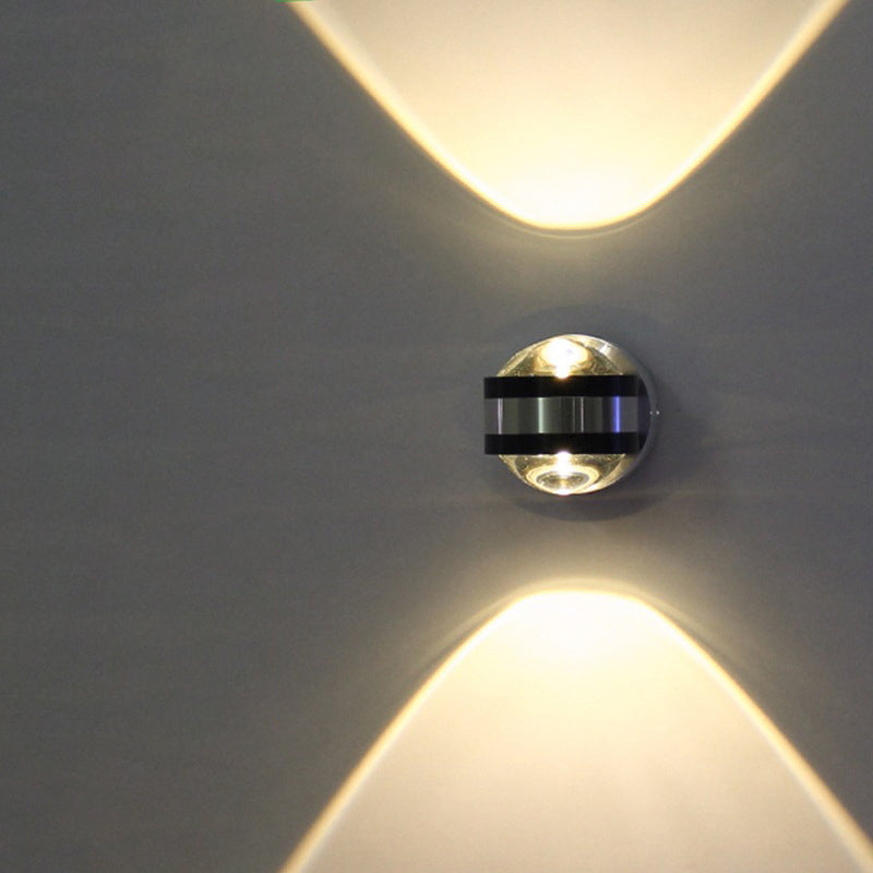 Moderne Einfachheit Aluminium Kristall Ball LED Wand sconces Lampe für Flur
