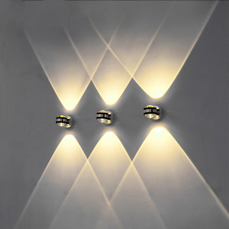 Moderne Einfachheit Aluminium Kristall Ball LED Wand sconces Lampe für Flur