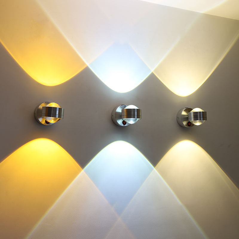 Moderne Einfachheit Aluminium Kristall Ball LED Wand sconces Lampe für Flur
