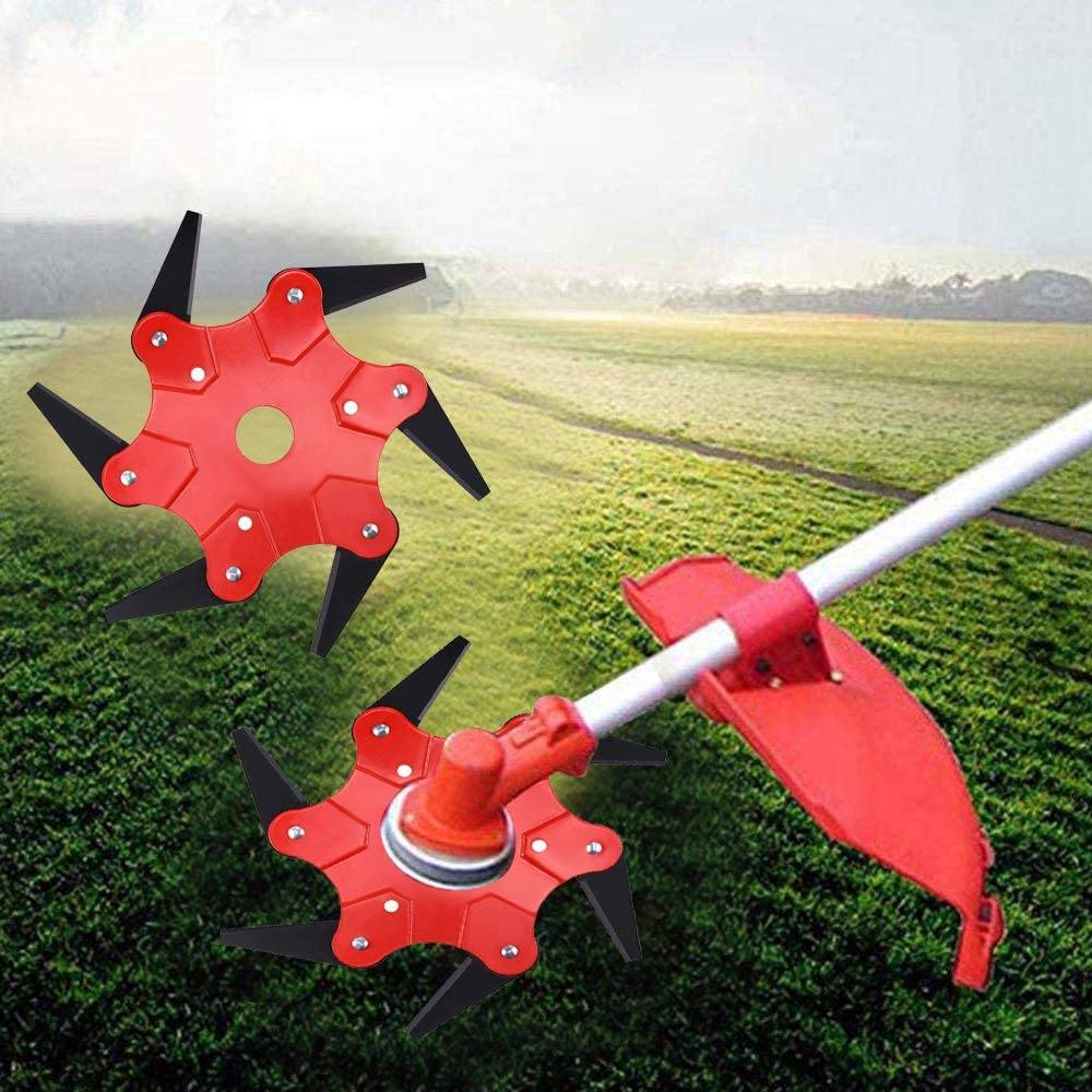 SteelSharp™ - Universal-6-Stahl-Rasiermesser-Grasschneidekopf