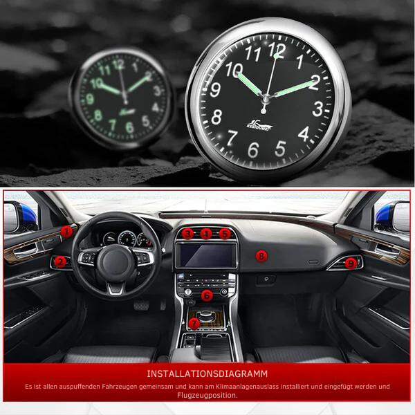 DriveTime - Mini-Auto-Leuchtuhr | 1+1 GRATIS