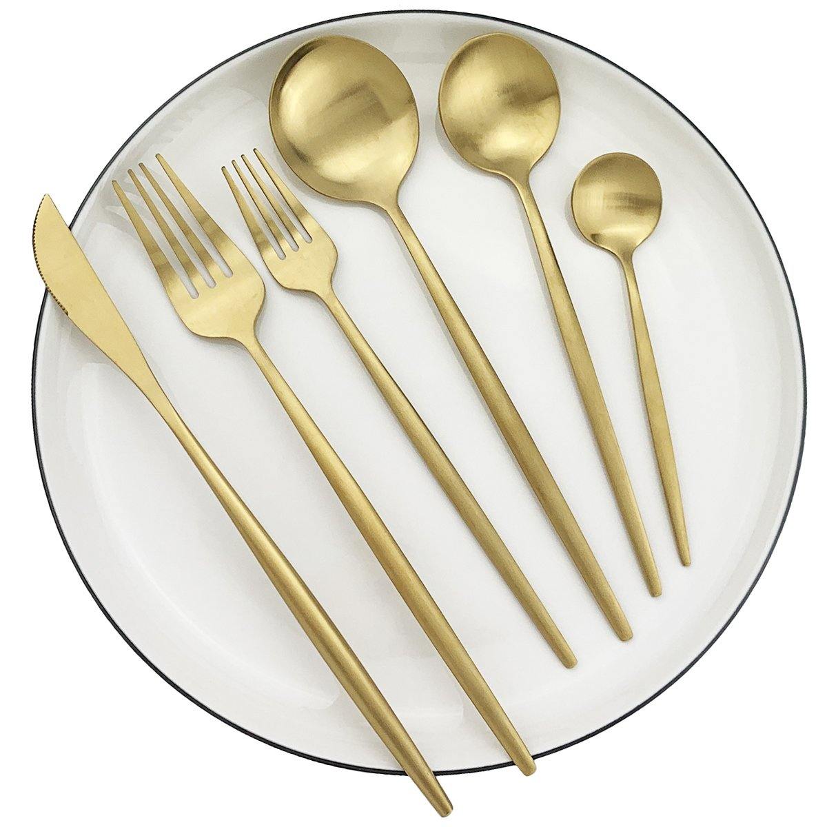 NIA - minimalistisches, luxuriöses 36-teiliges Besteckset - Besteck