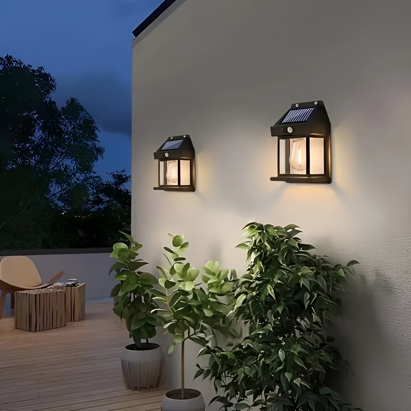 Luminex - Moderne Solar-Wandleuchten mit Bewegungsmelder