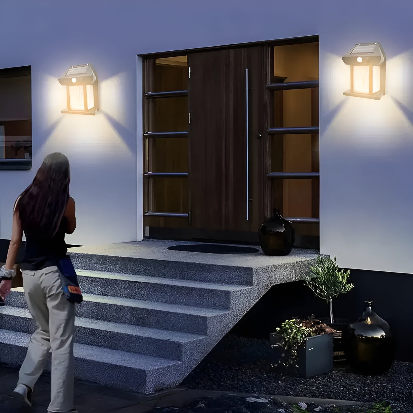 Luminex - Moderne Solar-Wandleuchten mit Bewegungsmelder