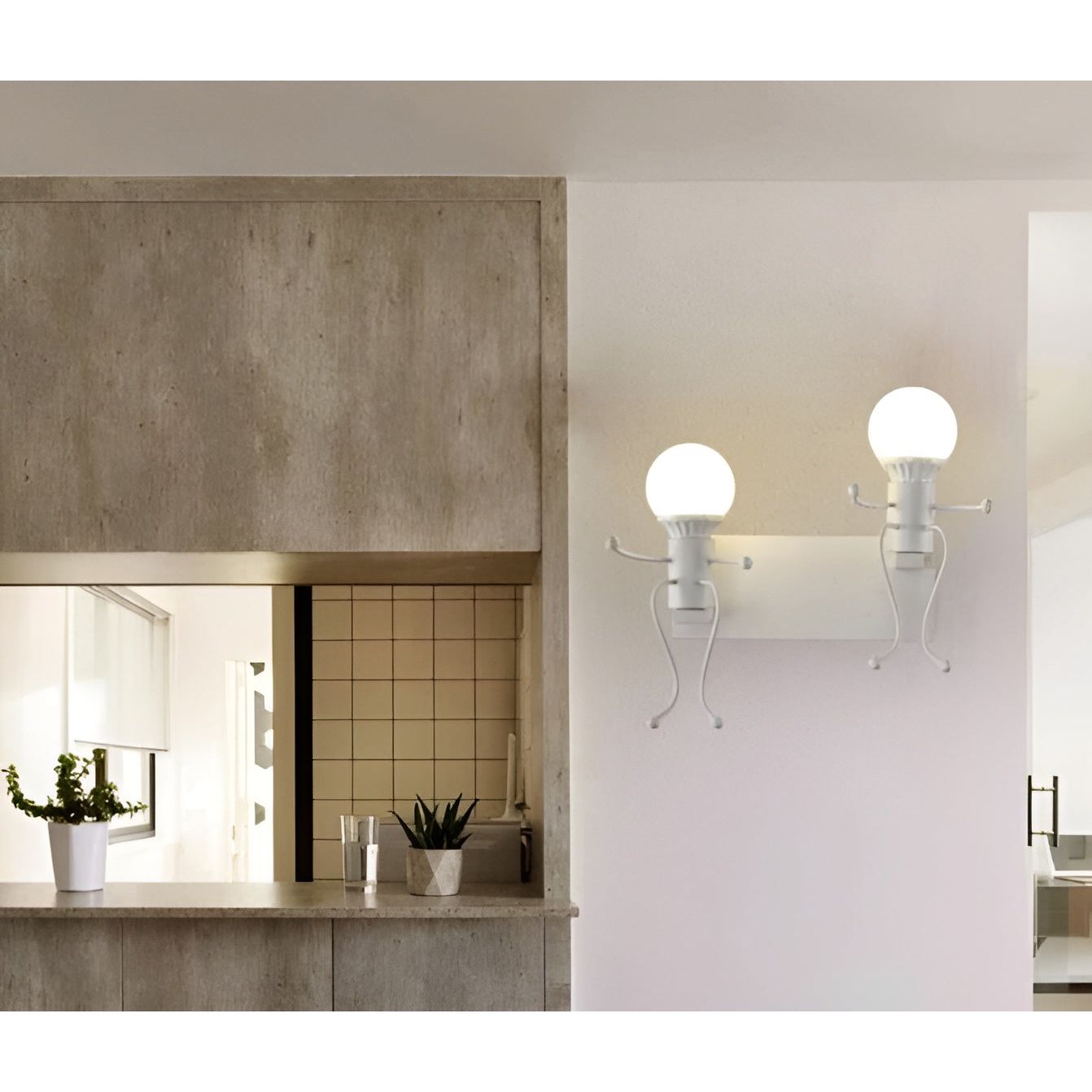 Lampe - Kreative Künstlerische Eisen-Wandlampe