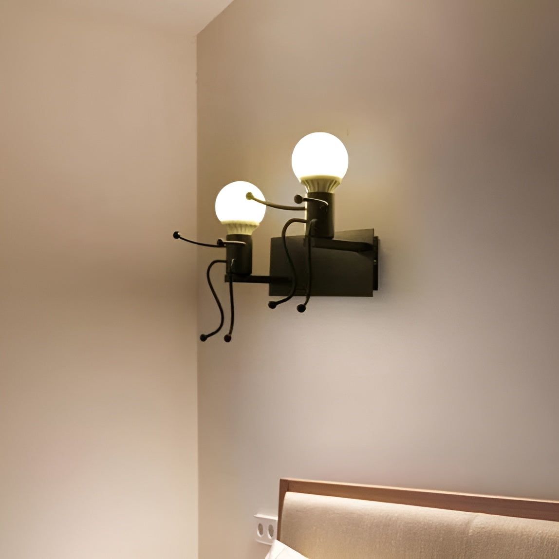 Lampe - Kreative Künstlerische Eisen-Wandlampe
