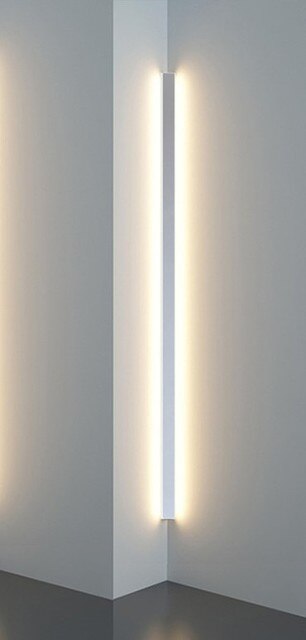 Minimalistische lineare wandleuchte led atmosphärische beleuchtung