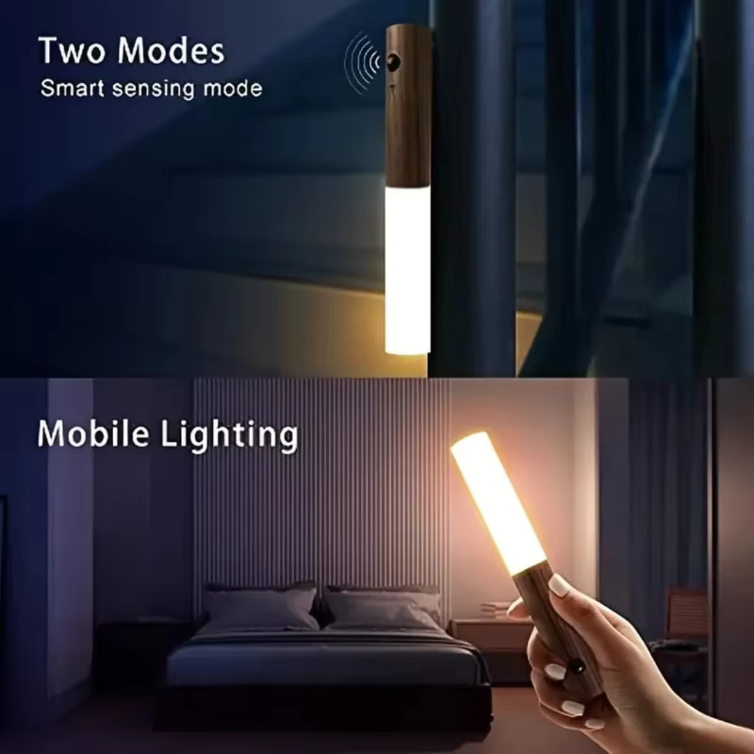 Luxuriöse kabellose Holzlampe – bis zu 100 Stunden Licht
