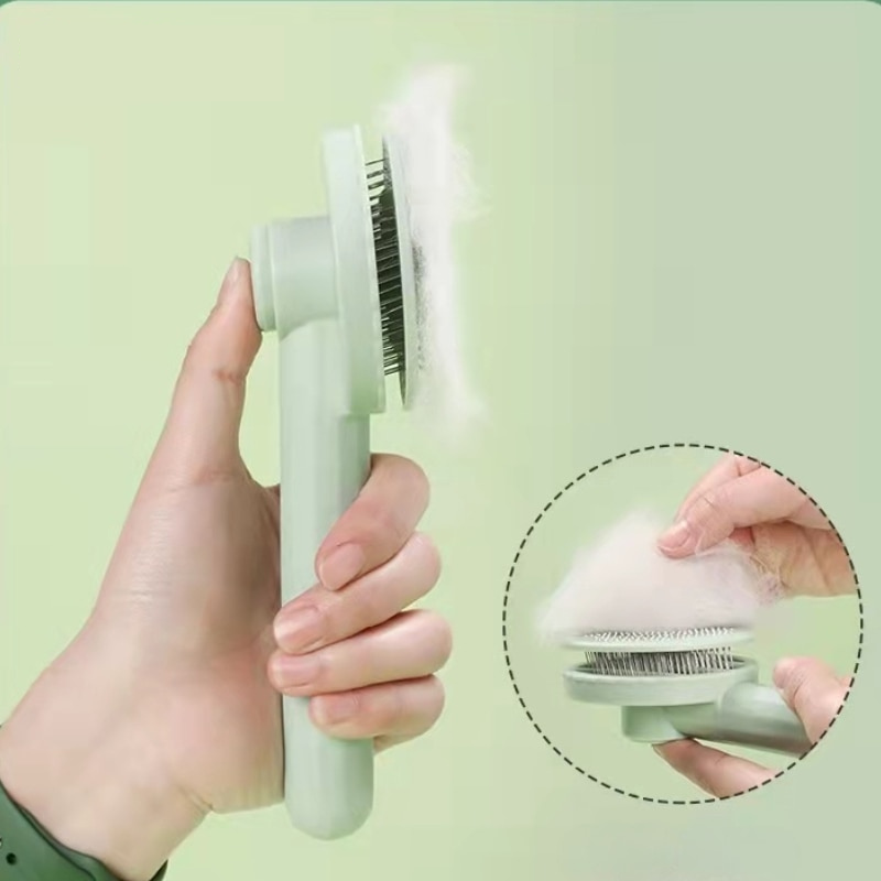Ein-Klick-Haarbürste/Entferner für Haustiere