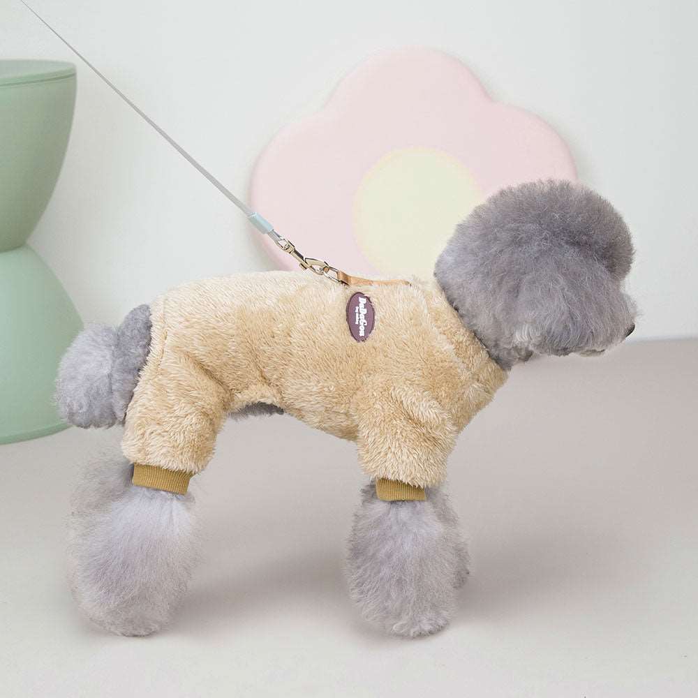 Fleece Pet™ - Elastischer Jumpsuit mit Zugring für Welpen und Katzen