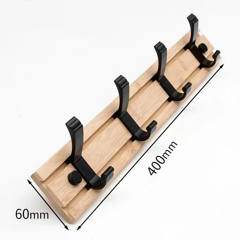 Verstellbare Wandgarderobe – Garderobe aus Bambus