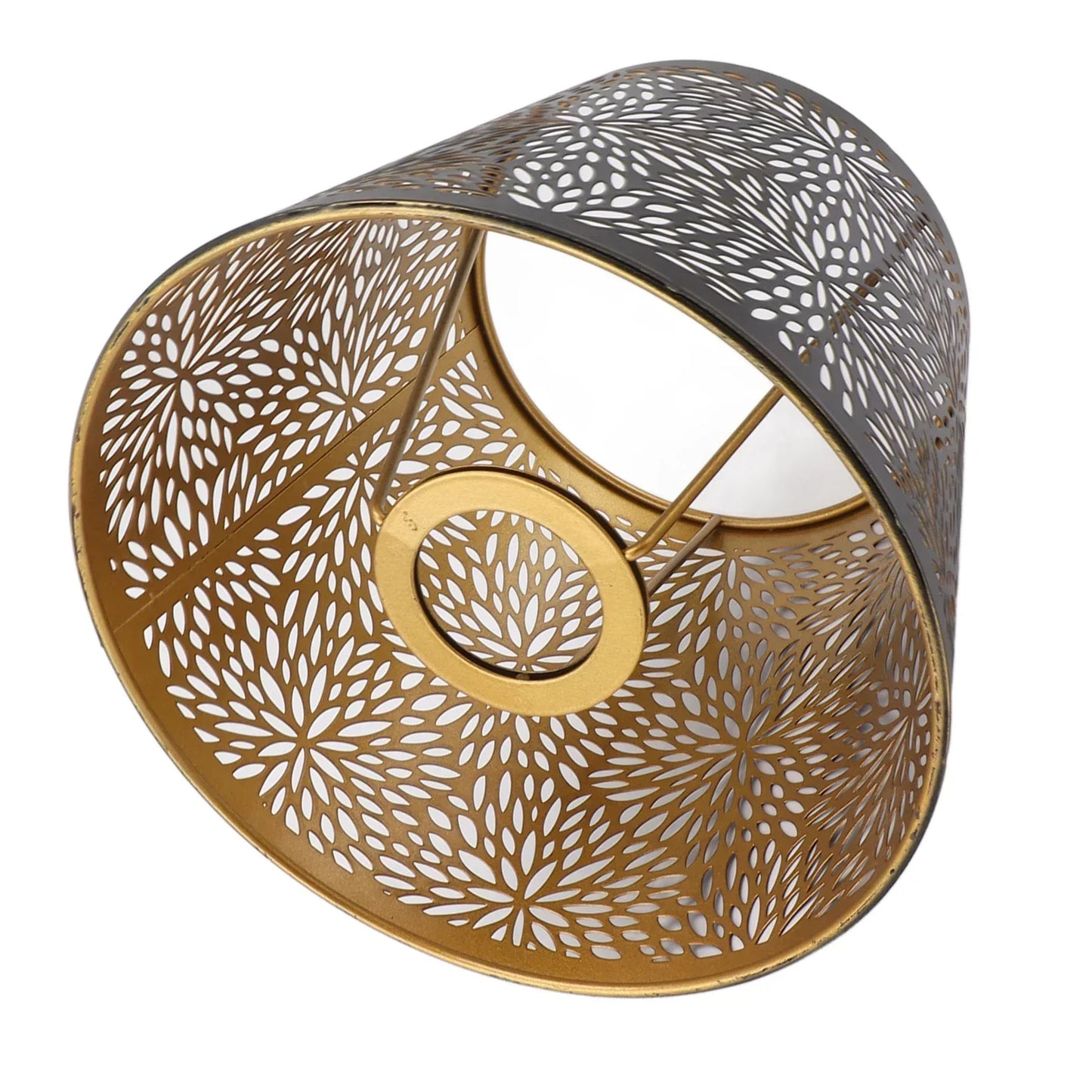 ForestGlow | Metalllampenschirm mit goldenen Muster