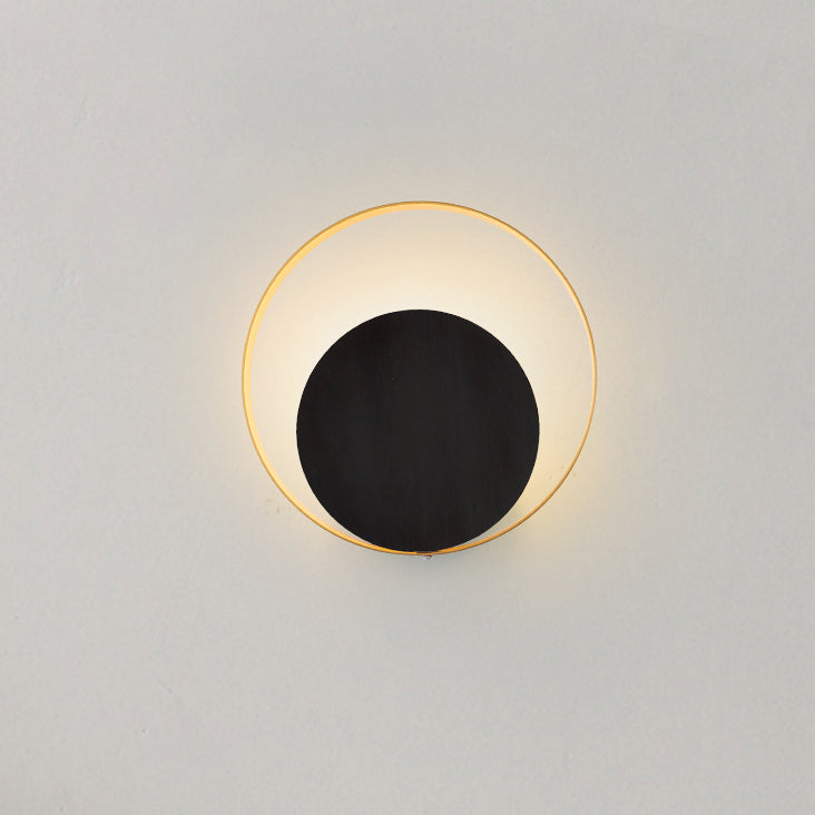 Moderne Minimalistische Eisen Kreis Ring 1-Licht Wand Sconces Lampe Für Schlafzimmer