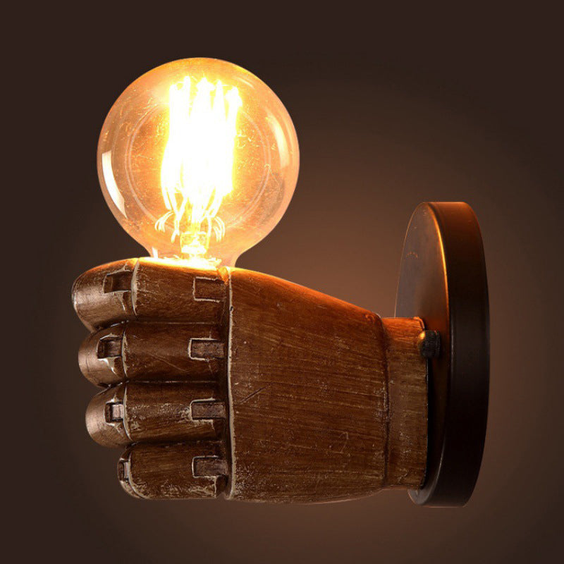 Traditionelle Vintage Faust Harz 1-Lampe Wand Sconces Lampe Für Wohnzimmer