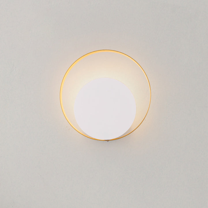 Moderne Minimalistische Eisen Kreis Ring 1-Licht Wand Sconces Lampe Für Schlafzimmer
