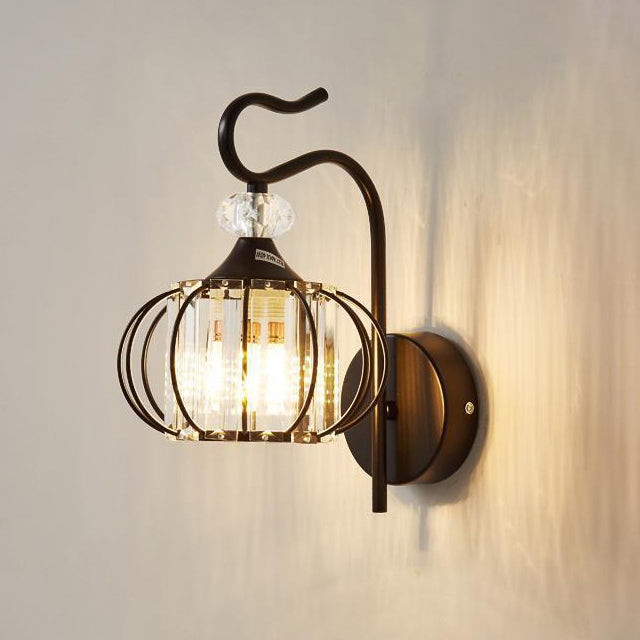 Moderne Minimalistische Ovale Zylinder Hardware Kristall 1-Licht Wandlamp Für Schlafzimmer