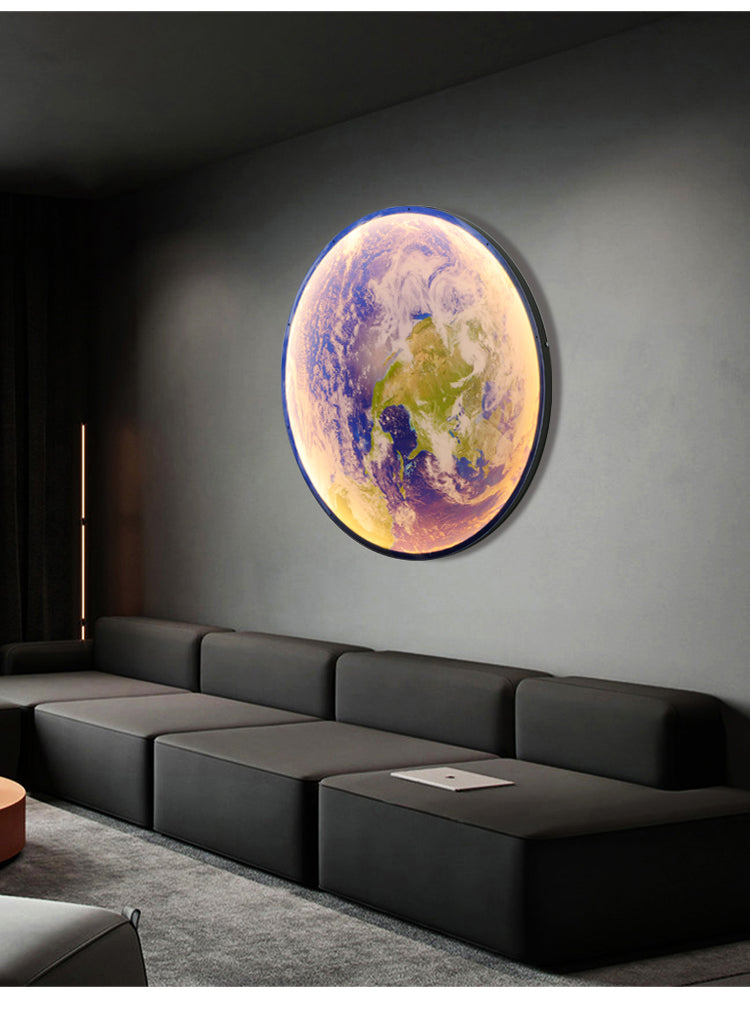 3D LED Mond oder Erde Decken- oder Wandleuchte