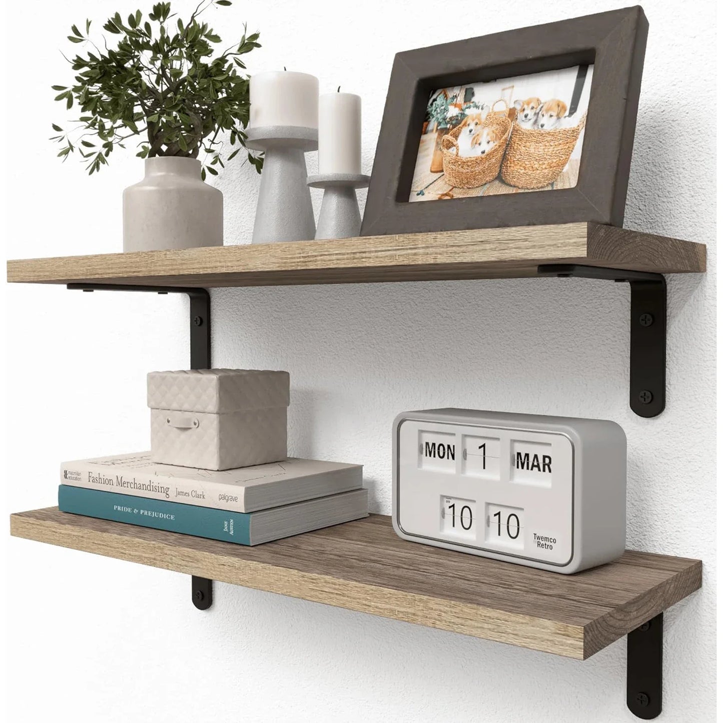 Schweberegale aus Holz – Dekorative Wandregale