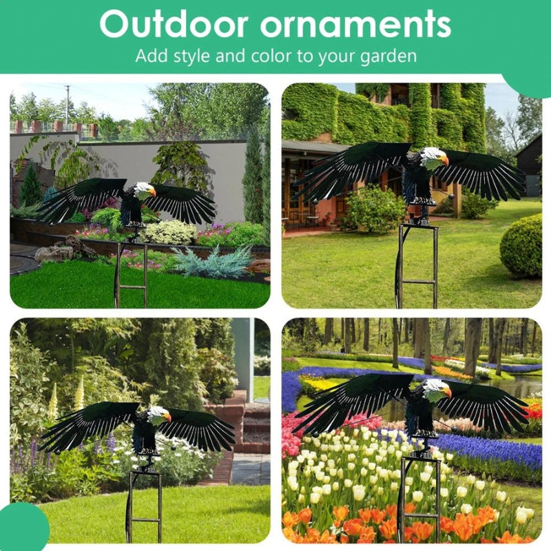 Adler™ - Elegantes schmiedeeisernes Windspiel Vogel