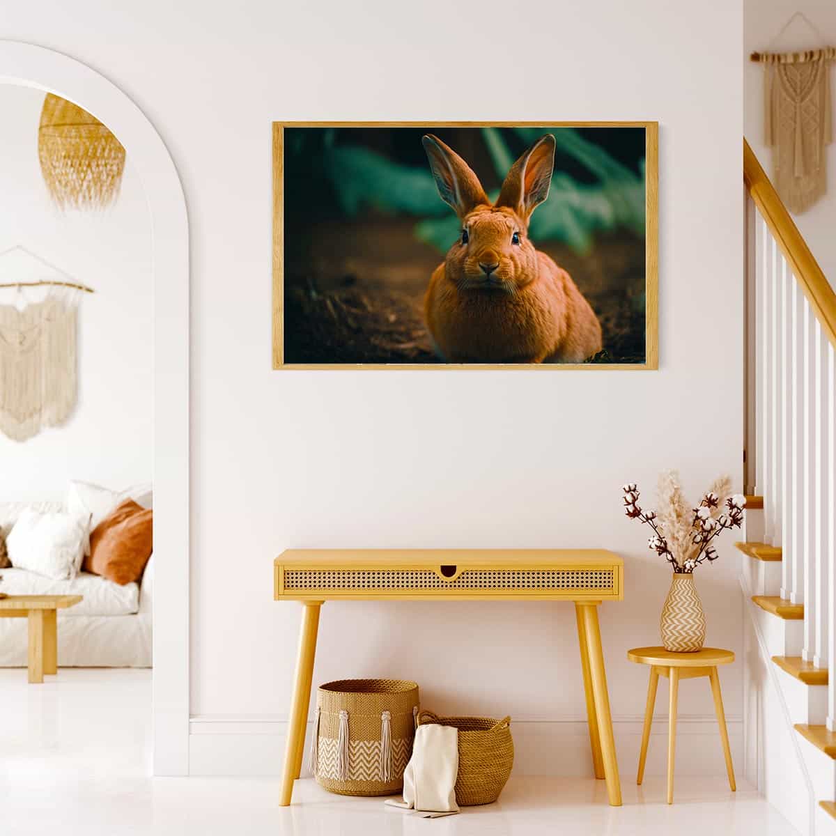2+1 gratis! | Diamond Painting - Kaninchen im Wald