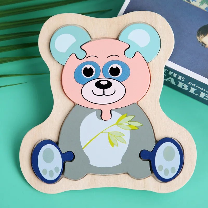 Baranura - Hölzerne Puzzles für Kleinkinder von 1-3 Jahren