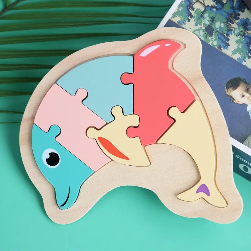 Baranura - Hölzerne Puzzles für Kleinkinder von 1-3 Jahren