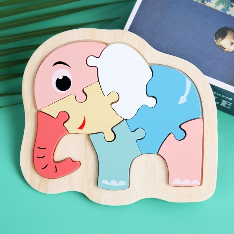Baranura - Hölzerne Puzzles für Kleinkinder von 1-3 Jahren