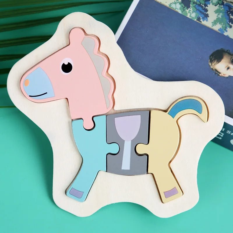 Baranura - Hölzerne Puzzles für Kleinkinder von 1-3 Jahren