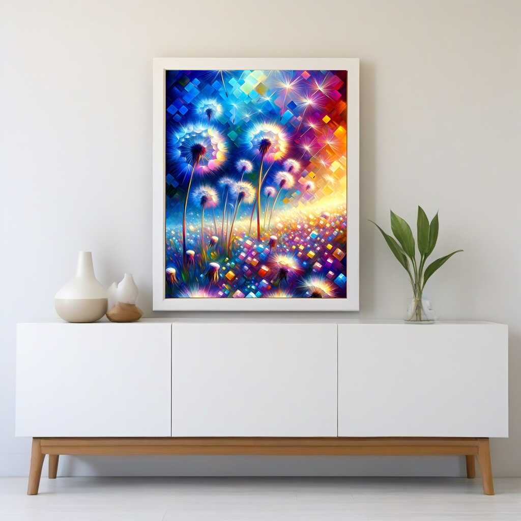 2+1 gratis! | Diamond Painting - Pusteblumenwiese