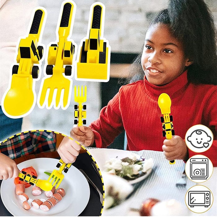 ConstructionCutlery - So macht das Essen für Ihr Kind wirklich Spaß!