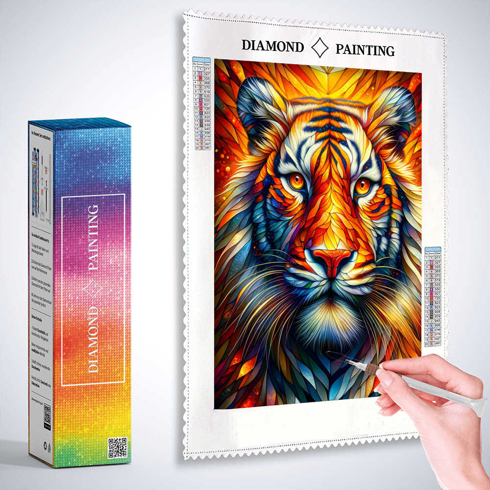 2+1 gratis! | Diamond Painting - Tiger Ruf