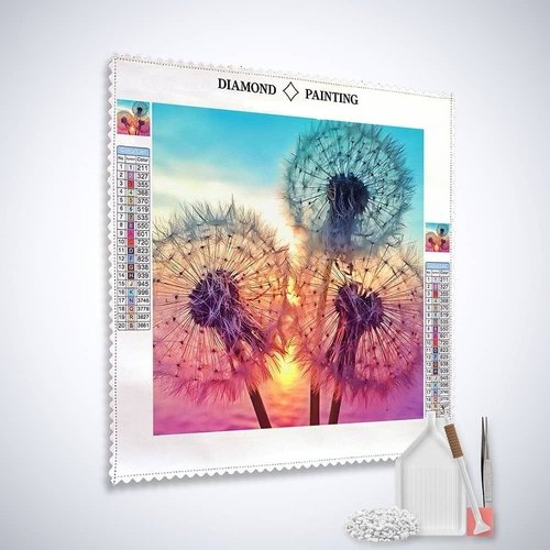 2+1 gratis! | Diamond Painting - Pusteblumen am Seeufer