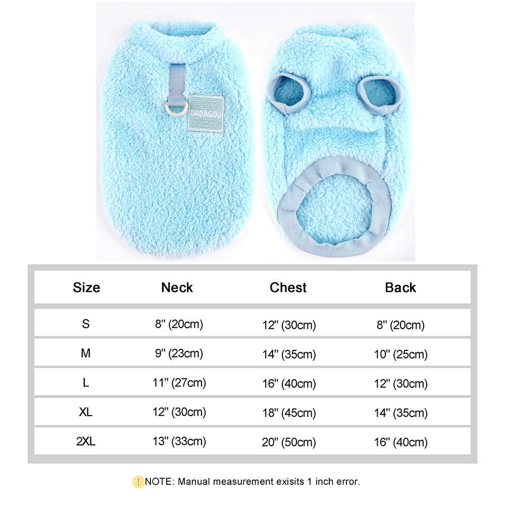 Fleece Pet™ - Elastischer Jumpsuit mit Zugring für Welpen und Katzen