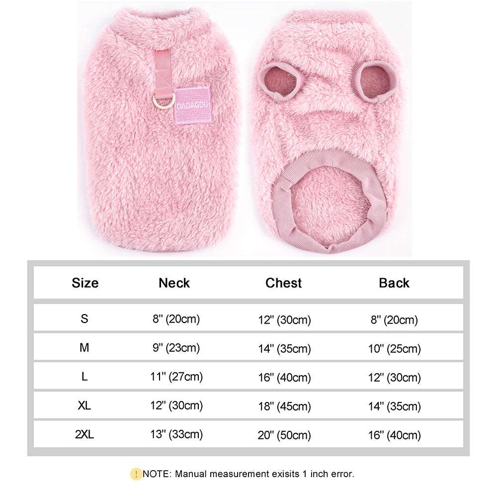 Fleece Pet™ - Elastischer Jumpsuit mit Zugring für Welpen und Katzen