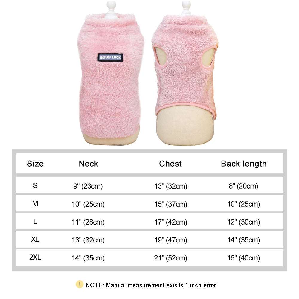 Fleece Pet™ - Elastischer Jumpsuit mit Zugring für Welpen und Katzen