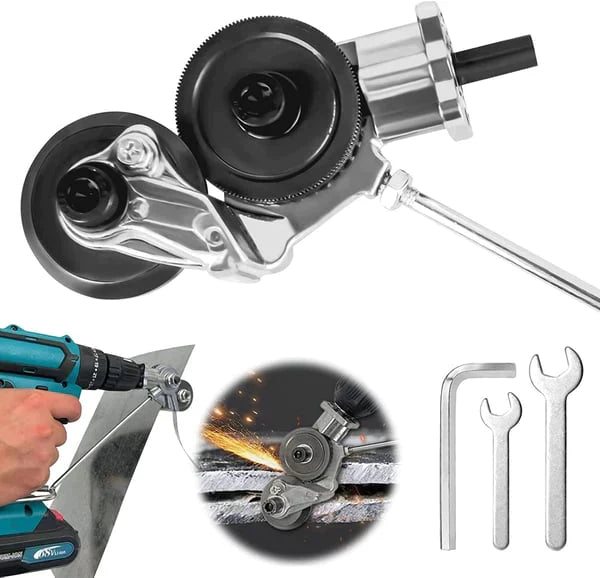 MetalCut Pro - Elektrischer Bohrscherenaufsatz | 50% RABATT