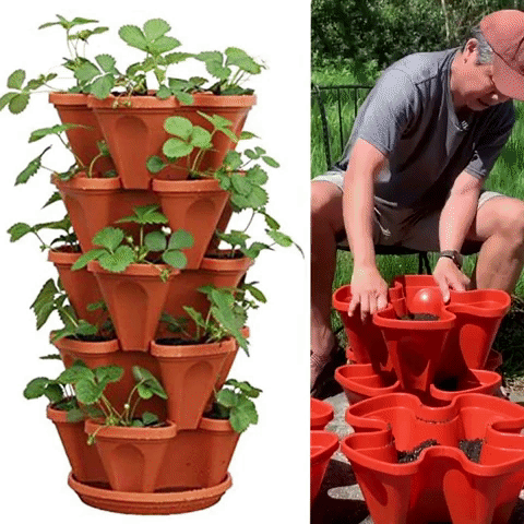 Flower Tower™ Vertikale Stapelanlage Töpfe【Letzter tag Rabatt】
