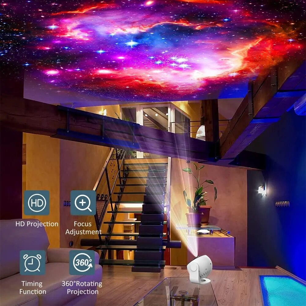 CosmicLuxe - Planetarium Sternenprojektor | 50% RABATT