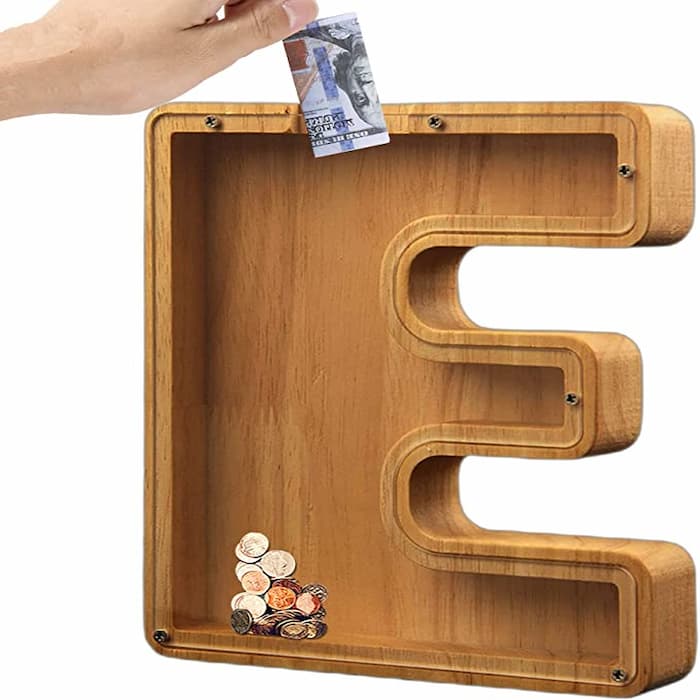 MoneyLetter - Hölzernes Sparschwein für Kinder