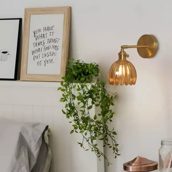 Éclat Nostalgique Tulipia - Wandapplikation aus Glas Tulpe
