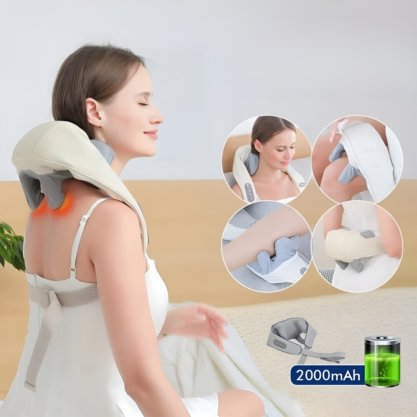 Nacky™ - Wärme Nacken- und Schultermassagegerät™ | 50% Rabatt