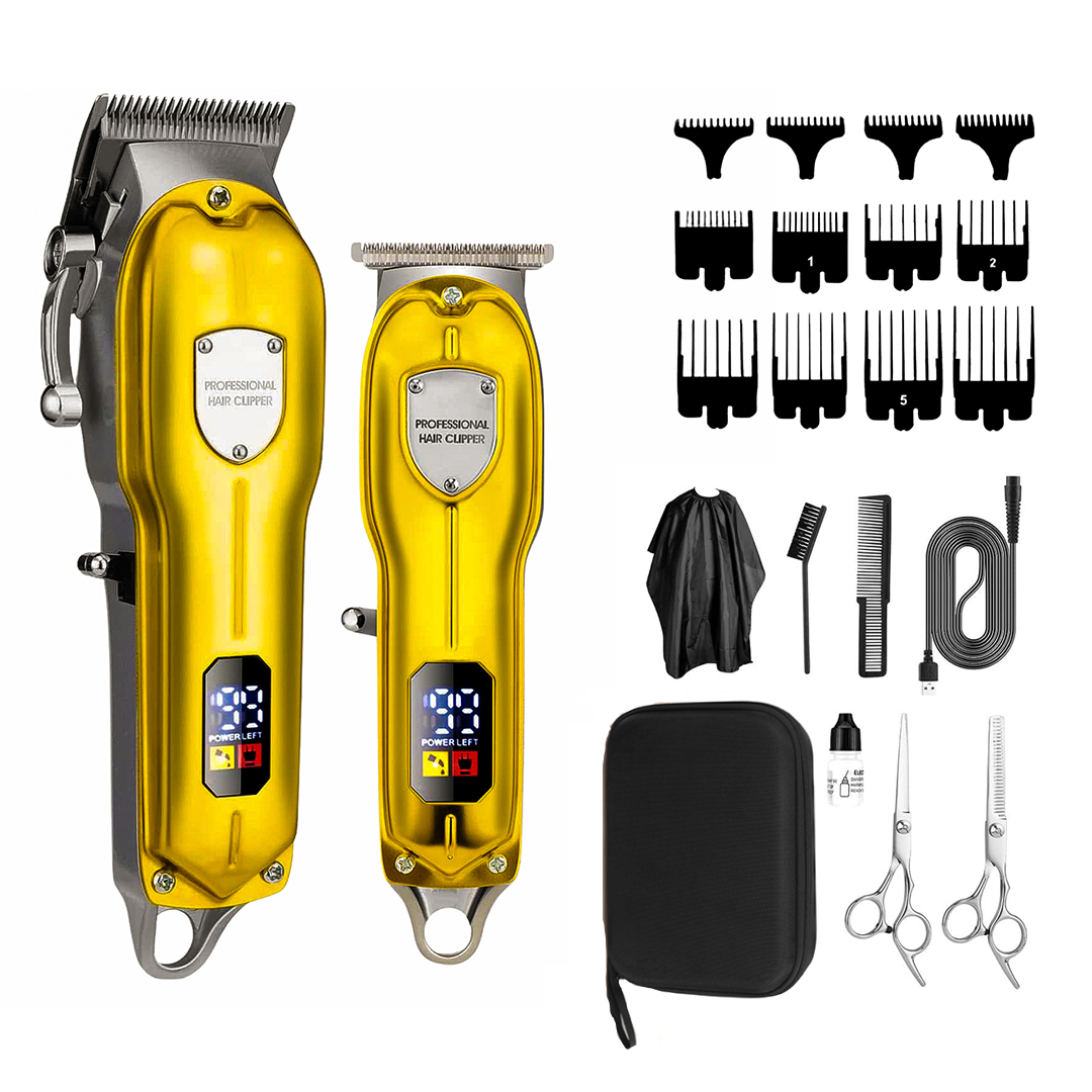 Professionelle kabellose Haarschneidemaschine inkl. Reisetasche - Gold Edition