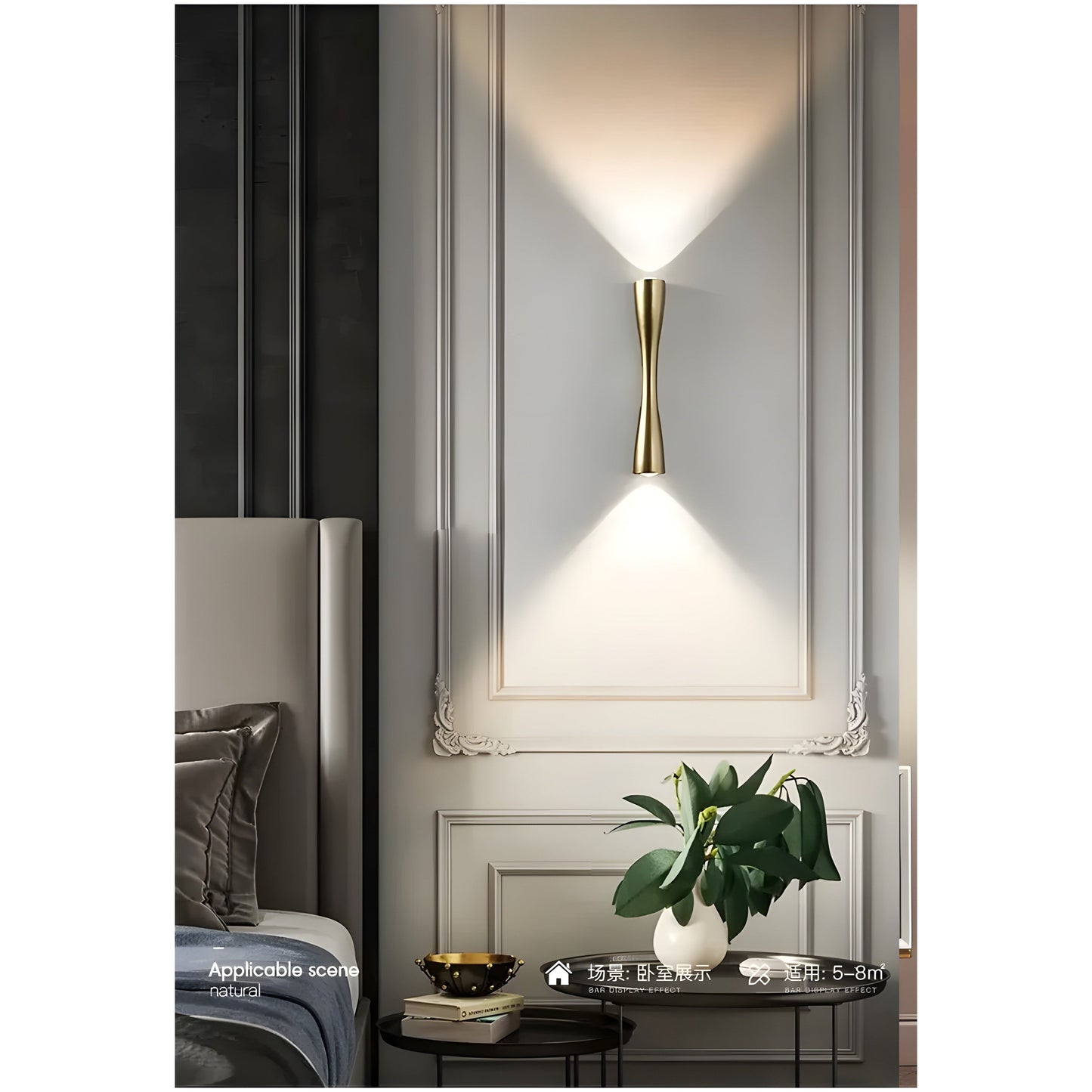 Licht - Minimalistische wasserdichte LED-Wandleuchte
