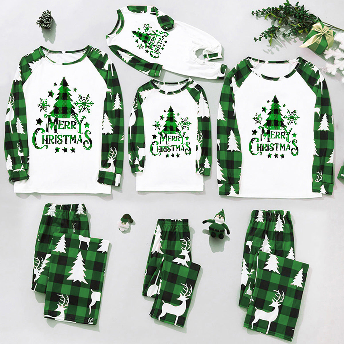 WEIHNACHTSBAUM - Weihnachtspyjamas für die ganze Familie (1+1 gratis!)