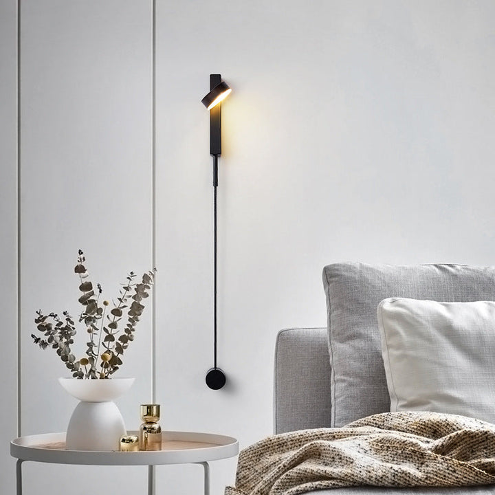 Moderne minimalistische lange Aluminium Eisen Acryl LED Wandleuchte Lampe für Schlafzimmer