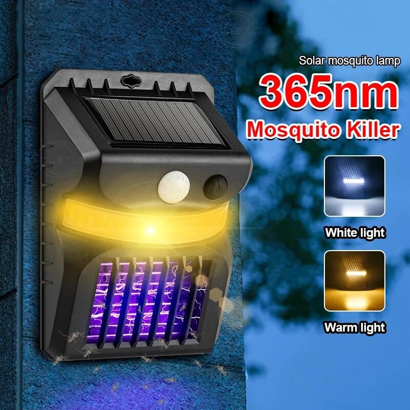 Solar Mückenabwehr Funktion Human Intelligent Sensor Außen Garten Wand Scheinwerfer Lampe