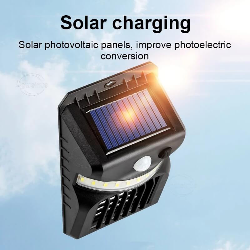 Solar Mückenabwehr Funktion Human Intelligent Sensor Außen Garten Wand Scheinwerfer Lampe