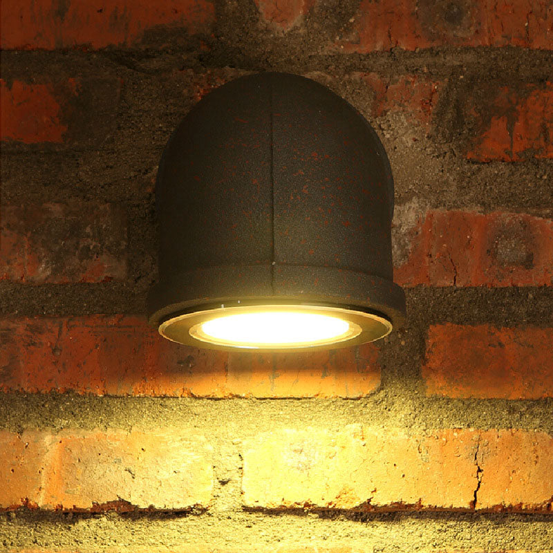 Zeitgenössische industrielle Rohr-Eisen-LED-Wandlampe für das Wohnzimmer