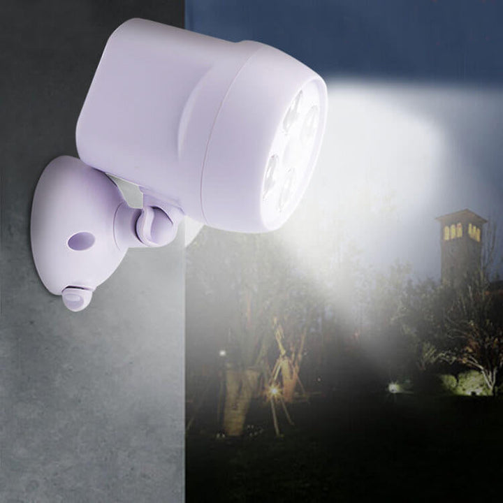 Einfache Spotlight 4 LED Rotationssensor Straßenlicht Wandleuchte Lampe